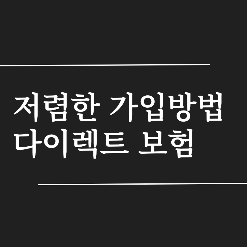 자동차 다이렉트 보험